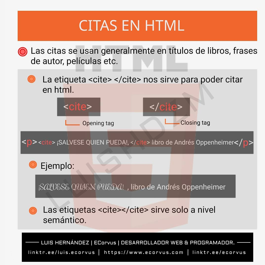 Citas en HTML5