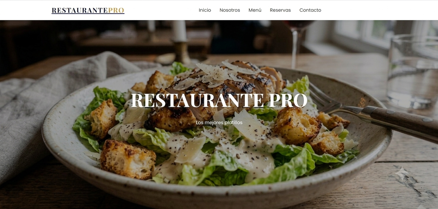 Sitio web Restaurante